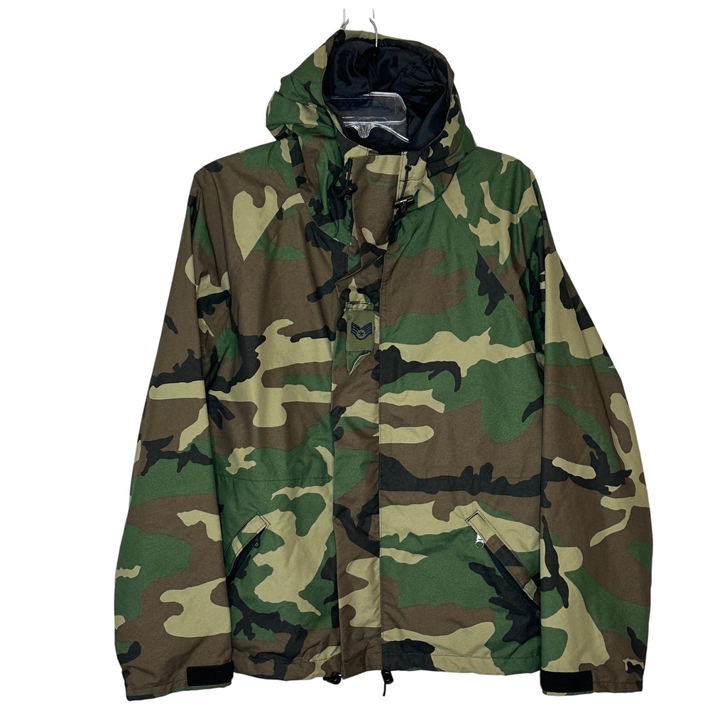 Log House Designs Gore-Tex Best Defense Camo‎ Military Jacket Mens Small USA